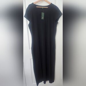 Wild Fable Soft & Sexy Black Maxi Dress Minimalist Short Sleeve Elegant Size 2X